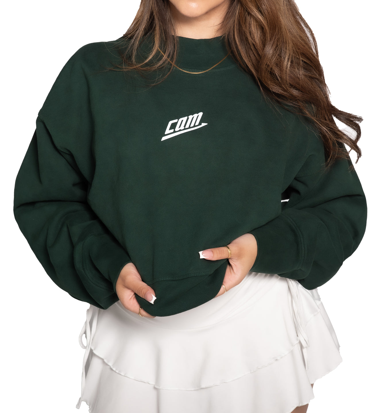 WOMEN'S LEVEL CROPPED CREWNECK